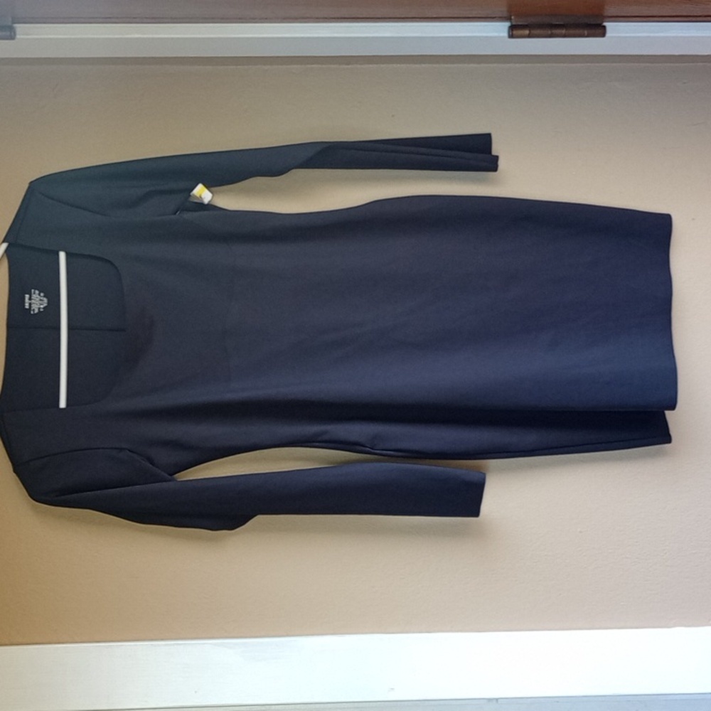 Skims body con long sleeve fitted shapewear black mini dress Size XL